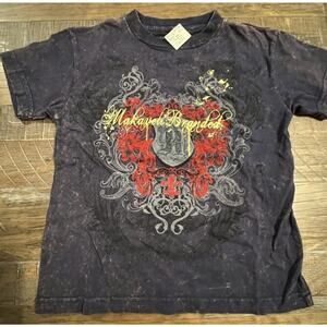 Makaveli Branded Boys Shirt Size 5 NWT Short Sleeve Stylish Top